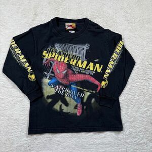 Vintage Y2K Spider-Man 2 Graphic Kids Youth Long Sleeve Shirt